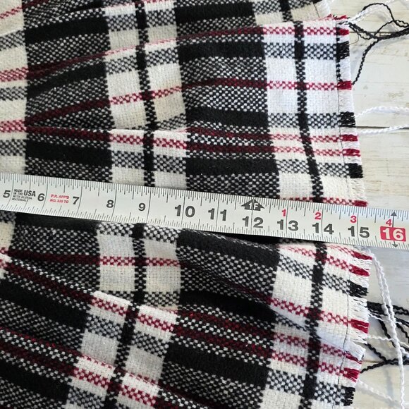 Dolls Kill Current Mood Mini Skirt Wool Blend Plaid Grunge Hem Goth Preppy XS - Picture 7 of 8